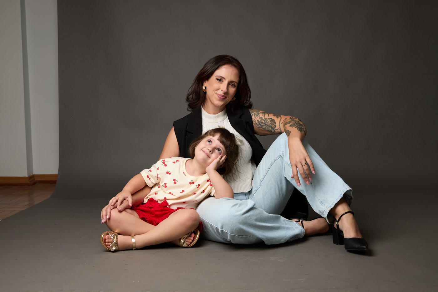 Lourdes Corsi com a filha