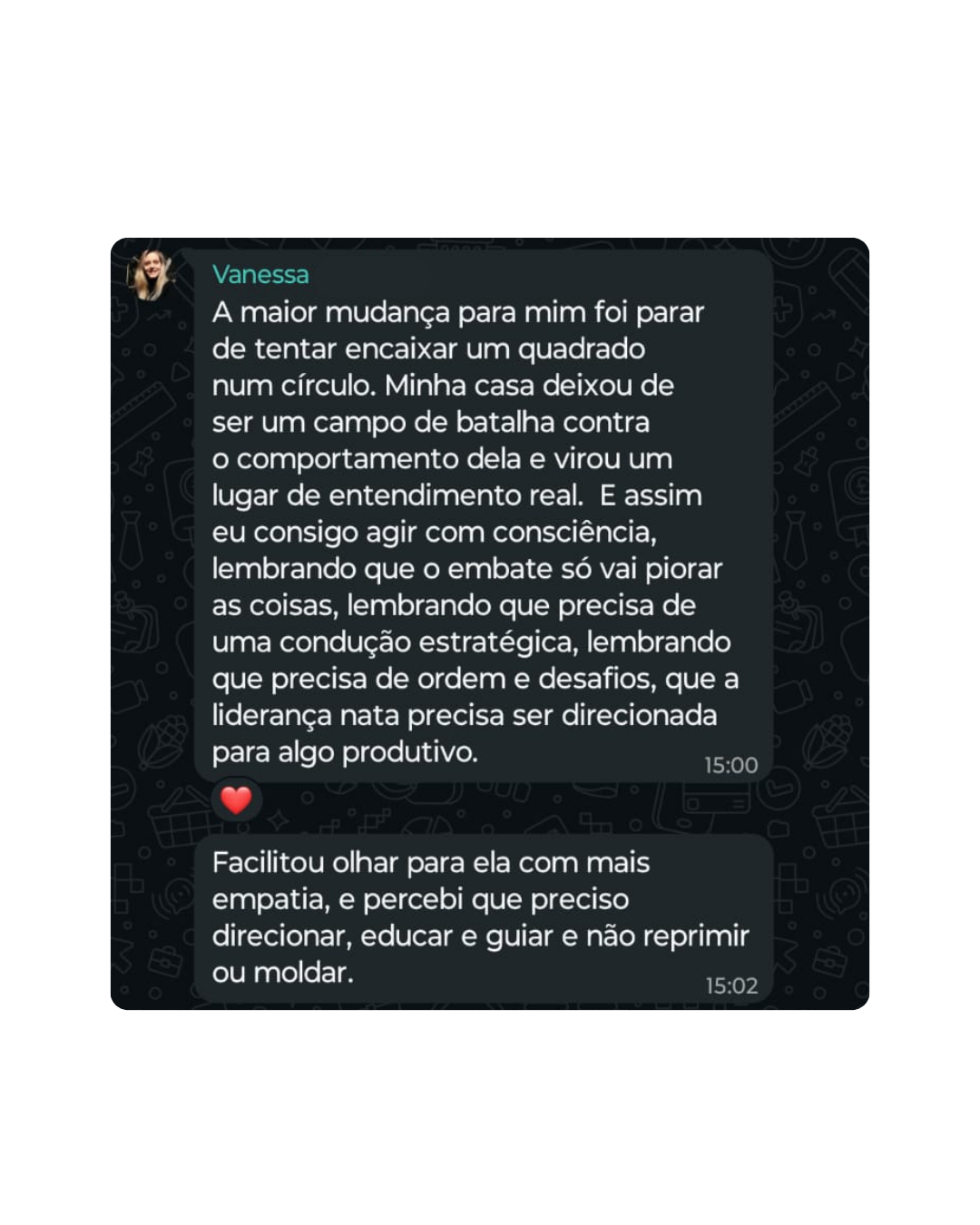 Depoimento Vanessa